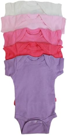 MoonTree Kids 5-Pack Bold Colors Bodysuit (18 Months, Girls Lights)