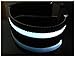 AISON(TM) Roadway Safety Flashing LED Armband Flexible Running Light Armband-(8 Color)-White