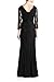 Viwenni Women's Lace 2/3 Sleeves Long Bridesmaid Prom Homecoming Gown Long Dress