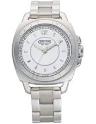 Coach Boyfriend Stainless Steel / Crystal Bracelet Watch 14501284