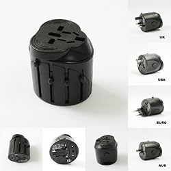 Universal International Travel Power Plug Adapter - 110V - max. 275W and 220V..