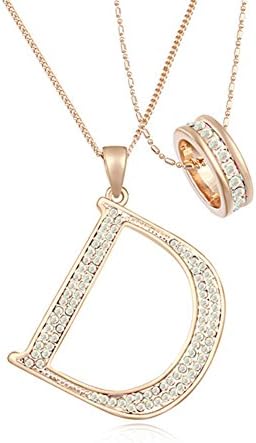 Fetrun "Beatuy Dior"Special Style Crystal Sweater T-shirt Necklace Color Colorful White