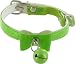 Kakadu Pet Bells & Bows Cat Safety Collar with Bell, 3/8" x 12", Green