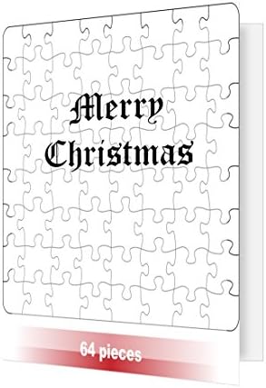 Sound Affections Merry Christmas, 6 Card Pack, Blank Puzzle Form. 64 Pieces. W/Recordable Message