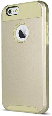 For iphone 6 plus Case , Flysunstore Pure Hybrid Silicone With Hard PC Pattern Design Double Layer Protective Skin Shell Cover Fit For Apple iphone 6 Plus (5.5 ") [GOLD]