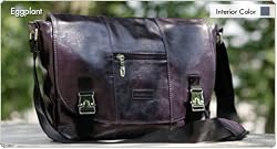 Namaste Eggplant Mini Messenger Knitting Project Shoulder Bag