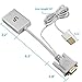 LP HD 1080p DVD VGA HDMI Cables(with USB Ports) for Gaming , Female to VGA Male Video Adapter Convertor with Audio White