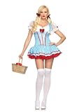 Diva Dorothy,gingham dress with lace ruffle bodice,sheer sleeves