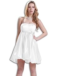 Fitted Satin/Silk Cocktail Short Homecoming Dress/Mini Dress  With a Ribbon  and a Sash 