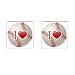Cufflinks Square of I Love Baseball (Astros, Twins, Dodgers, Yankees, Brewers, Oakland Athletics, Mets, Mariners, Phillies, Rays, Pirates, Rangers, Padres, Blue Jays, Giants, Cardinals, Nationals)