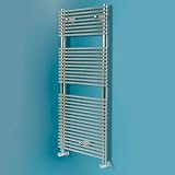 (MS25 46/120) Chrome Tube Heated Towel Ladder Rail 510mm x 773mm