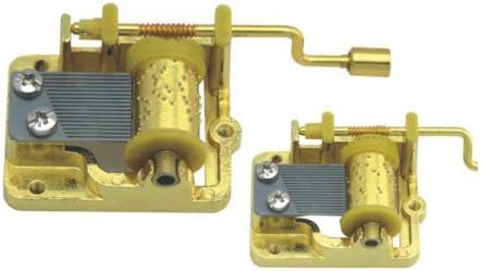 Hand Crank 18 Note Gold Plating Music Movement, Play the Wind Forest From Totoro
