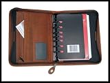 DAY - TIMER Desk RUGGED Distressed Brown Leather Planner