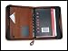 DAY - TIMER Desk RUGGED Distressed Brown Leather Planner