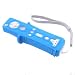 Silicone Skin Case for Nintendo Wii Remote Control, Blue Motorcycle Handle Grip