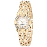 Armitron Women's 753464MPGP NOW Swarovski Crystal Accented Easy to Read Gold-Tone Watch
