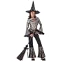 Hip Witch Cute Kids Costume (Black/Silver;Small)