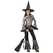 Hip Witch Cute Kids Costume (Black/Silver;Small)