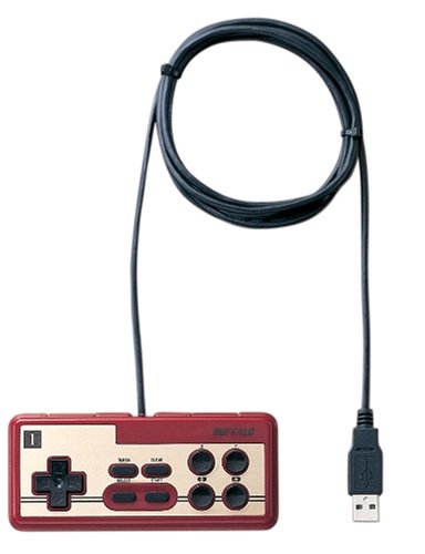 BUFFALO ���g�����f�W�^���Ή�USB�Q�[���p�b�h(���b�h)