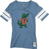 Florida Gators Women's Blue adidas Originals Vintage Mascot Football Jersey T-Shirt