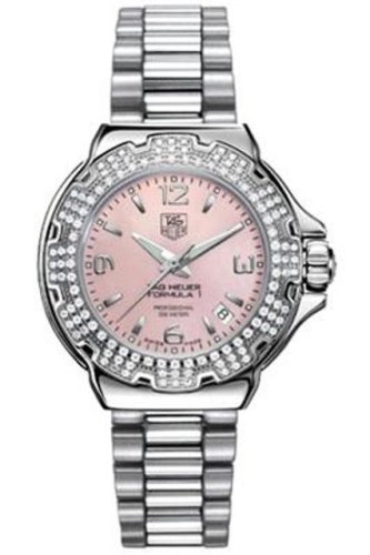 TAG Heuer Women's WAC1216.BA0852 Diamond Pink Dial Formula One Watch