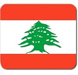 Lebanon Lebanese Republic Flag Mousepad Mouse Pad Mat