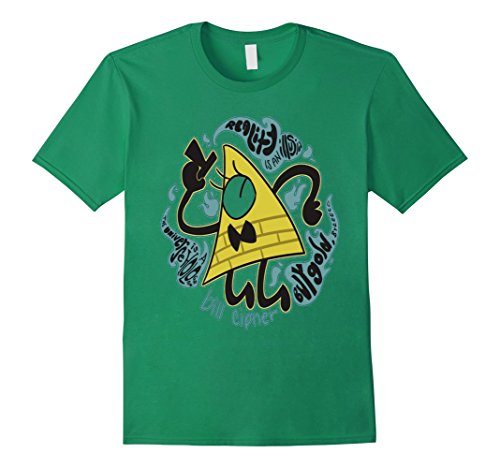 Men's Bill Cipher Reality Is An Illusion Funny T shirt Medium Kelly Green