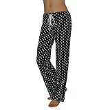 Playboy Womens Comfortable Sleepwear / Sleep Pants / Casual-wear - Pajama Lounge - Black