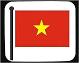 Decorated Mouse Pad with Vietnam, Vietnamese, flag