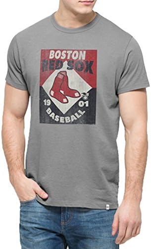 Boston Red Sox MLB Wolf Grey Knockaround Flanker Tee Mens T-Shirt (M)