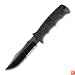 SOG Specialty Knives & Tools E37T-K Seal Pup Elite Knife with Kydex Sheath, Black TiNi