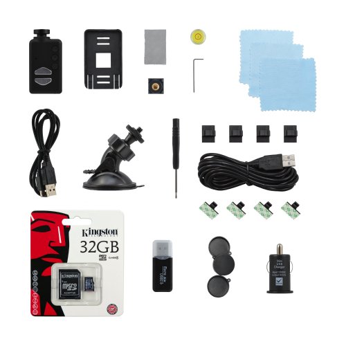 Wide Angle Mobius ActionCam 1080p HD Camera With Dash Cam Kit. (32GB