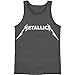 Metallica Men's Classic Logo Distressed Mens Tank Grey