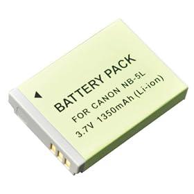 Smatree Premium NB-5L NB5L Lithium Ion Replacement Rechargeable Battery for Canon Digital IXUS 800 IS, 850 IS, 860 IS, 90 IS, 900 Ti, 960 IS, 970 IS, 980 Digital Camera