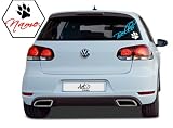 Produkt-Bild: Autoaufkleber ***Pfote + Name von Ihrem Liebling*** Folienfarben sind frei w&auml;hlbar !