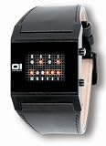 The One - KT202R1 - Montre Homme - Quartz - Systeme affichage binaire par Led - Bracelet en Cuir noir