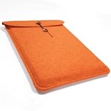 ハンドメイドフェルトケース for MacBook オレンジ(2008用アルミ)