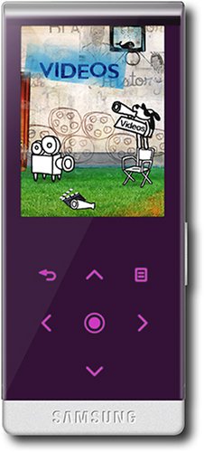 Samsung T10 4 GB Slim Portable Media MP3 Player (purple)