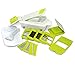 MegaChef 8-in-1 Multi-Use Slicer Dicer and Chopper Kitchen Multi-Use Tool Mandoline, Vegetable and Fruit Peeler and Soft Slicer