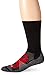 Balega Blister Resist Performance Crew Athletic Running Socks for Men and Women (1 Pair), Black/Red, Large