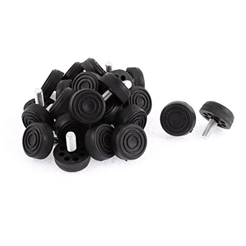 uxcell&reg; Furniture 8 Holes Adjustable Leveling Feet M8 x 17mm Thread 25pcs