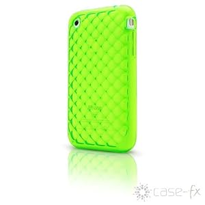 Case-FX Flex Cube Case for iPhone 3G / 3GS (Electric Lime) + Bonus: Case-FX Reveal Screen Protector for iPhone 3G / 3GS (Clear)