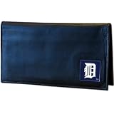 MLB Genuine Leather Checkbook Cover - Detroit Tigers