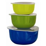 Kitchen & Housewares : Tovolo Melamine Mixing Bowls with Lids, Set of 3