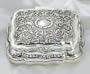 SILVER PLATED DESIGNED JEWELERY BOX