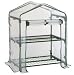 2 Tier Outdoor Mini Garden Greenhouse Metal Frame PVC Cover