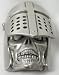 Skull with Moveable Helmet Pewter Belt Buckle