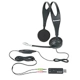 Lenovo Retail Packaged USB/analog Headset, USB Or Analog, Connect To Any Noteboo