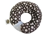 BabyMoon Pillow - For Flat Head Syndrome & Neck Support (Brown Dot Cuddle)