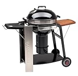 Landmann Black Pearl Select Kugelgrill mit Kaminzug und Seitentischen - bis zu 10 Personen